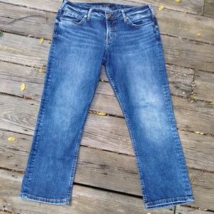 Silver Suki Capri W32/L22 1/2